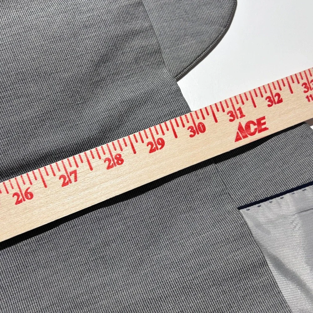 Banana Republic 42R Sport Coat Cotton Blend Grey Two Button Double Vented